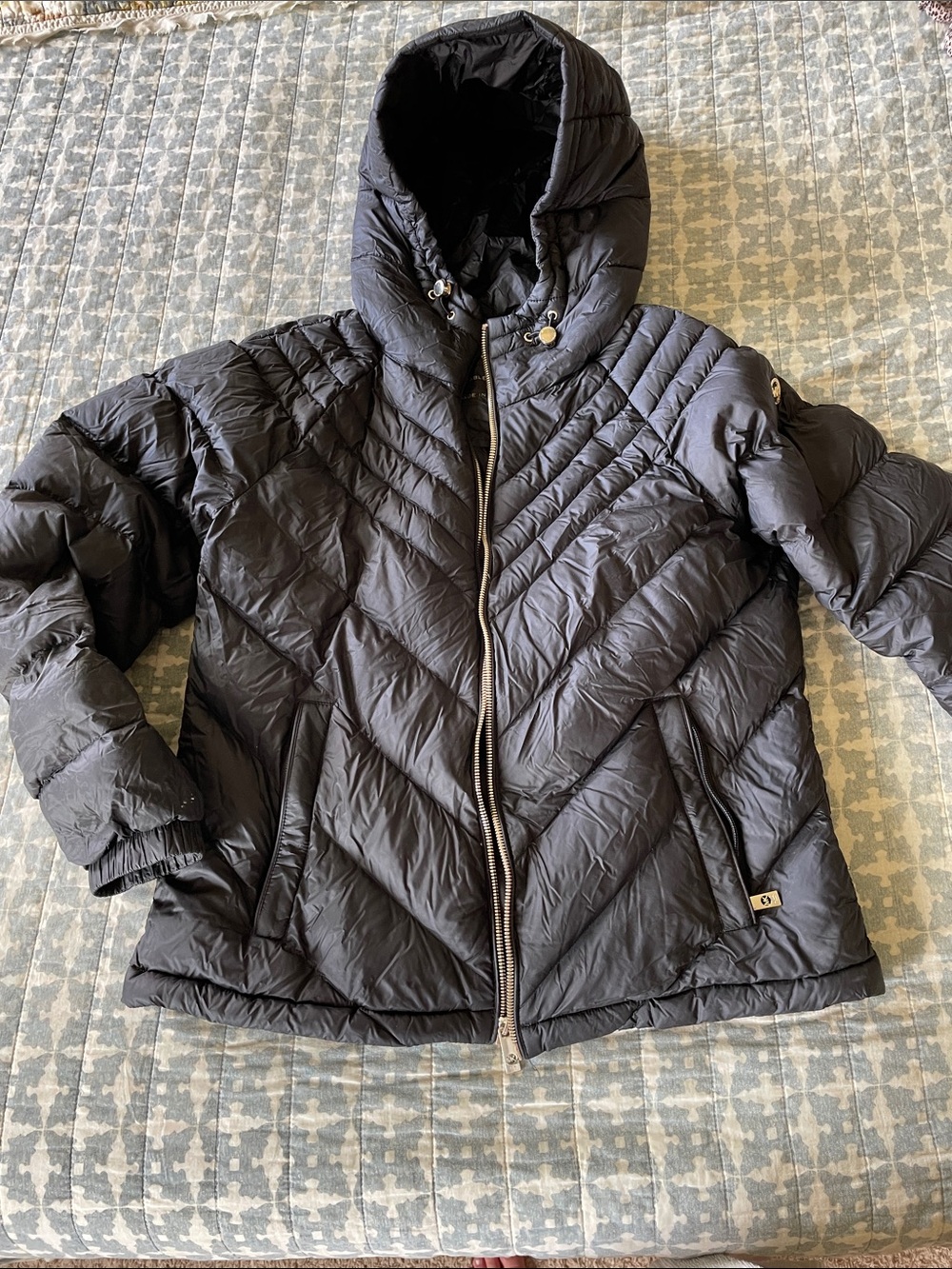 Michael Kors Black Packable Down Puffer Jacket